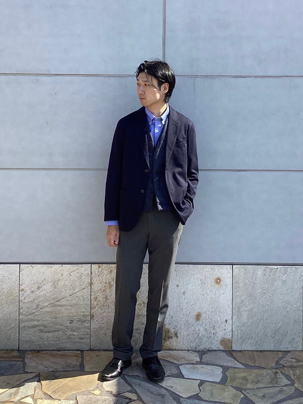 ｢DamerinoSelect｣JAPANfabricウールストレッチジャケット（セットアップ可）