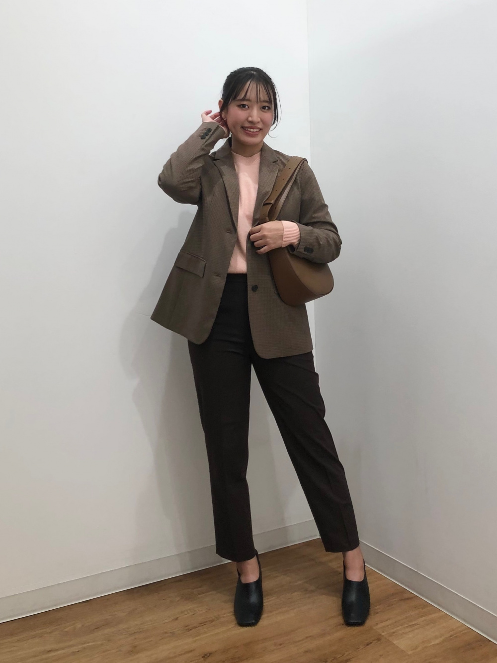 完売商品ユニクロ　UNIQLO S テーラードジャケット　チェック　セットアップ ユニクロ公式 | テーラードジャケット（チェック） セットアップ可能