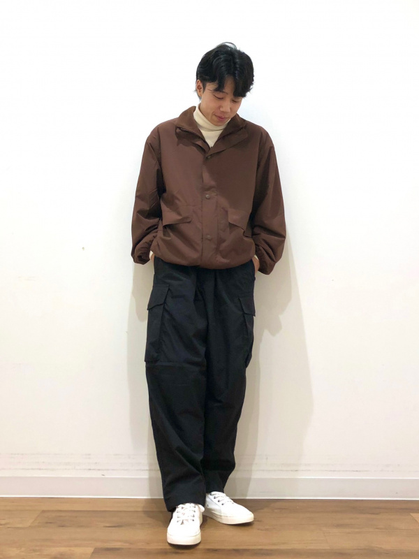 リバーシブルスタンドジャケットのコーディネート・着用イメージ