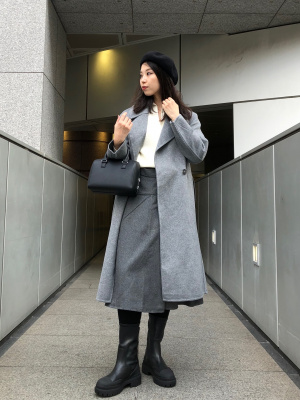 ユニクロ公式 | ダブルフェイスラップコート