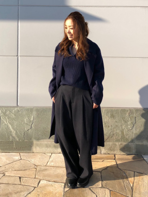 UNIQLO:C ダブルフェイスコート Mサイズ ブラック ユニクロ公式 | ダブルフェイスコート