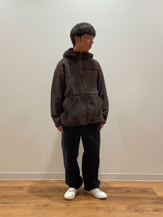 タックワイドパンツ/コーデュロイ」の着用コーディネート
