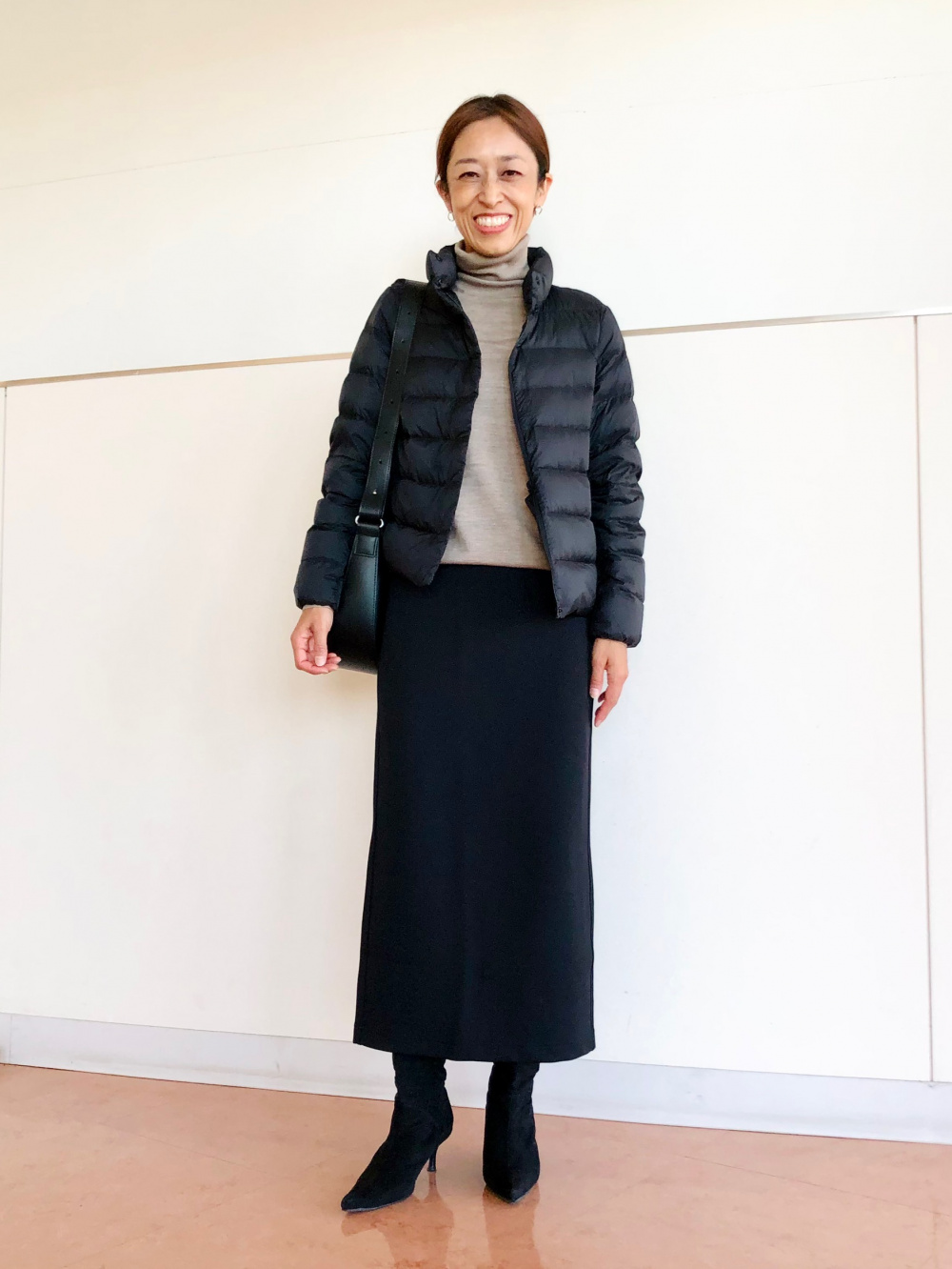 snoopy ドライスウェットナローマキシスカートXL白黒2枚セット ドライスウェットナローマキシスカート（丈標準80～84cm）セットアップ