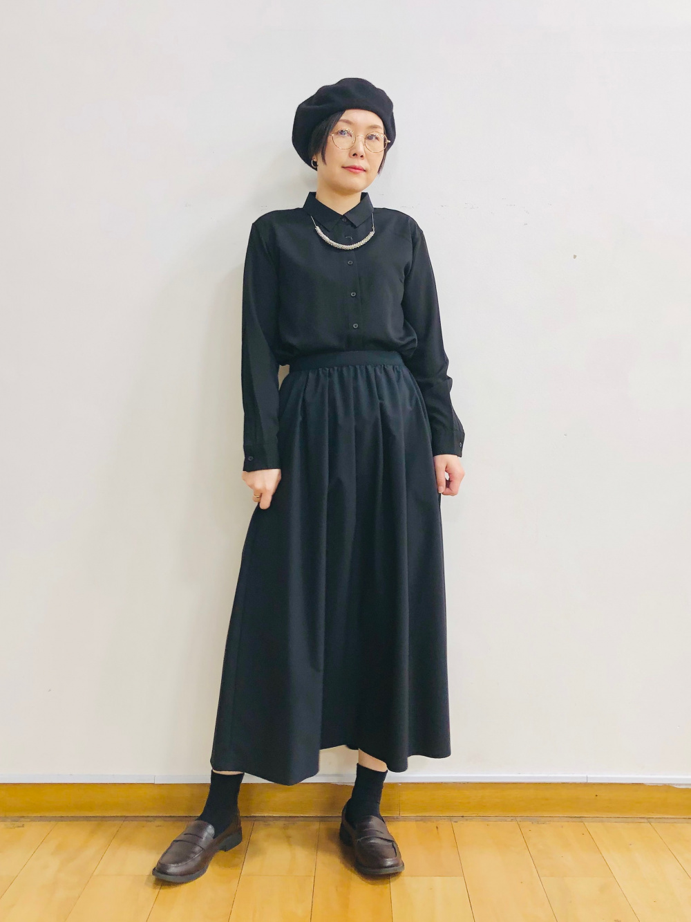 ロングボリュームスカート