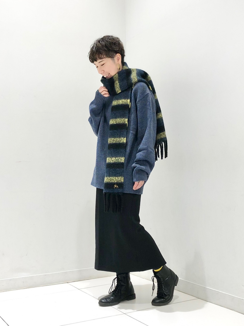 ドライスウェットナローマキシスカート（丈標準80～84cm）セットアップ