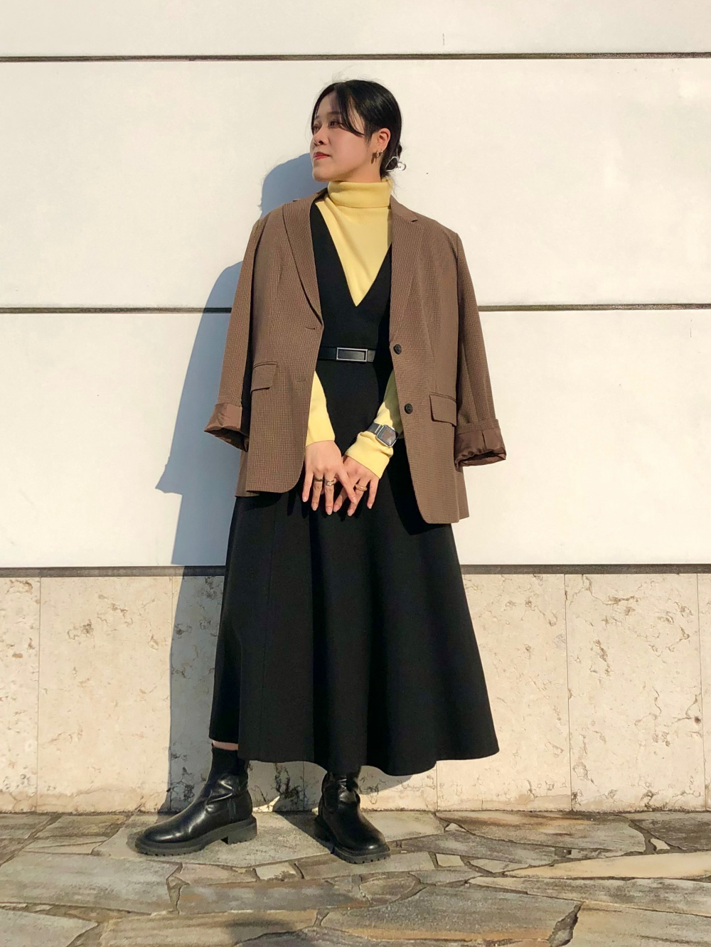 完売商品ユニクロ　UNIQLO S テーラードジャケット　チェック　セットアップ ユニクロ公式 | テーラードジャケット（チェック） セットアップ可能