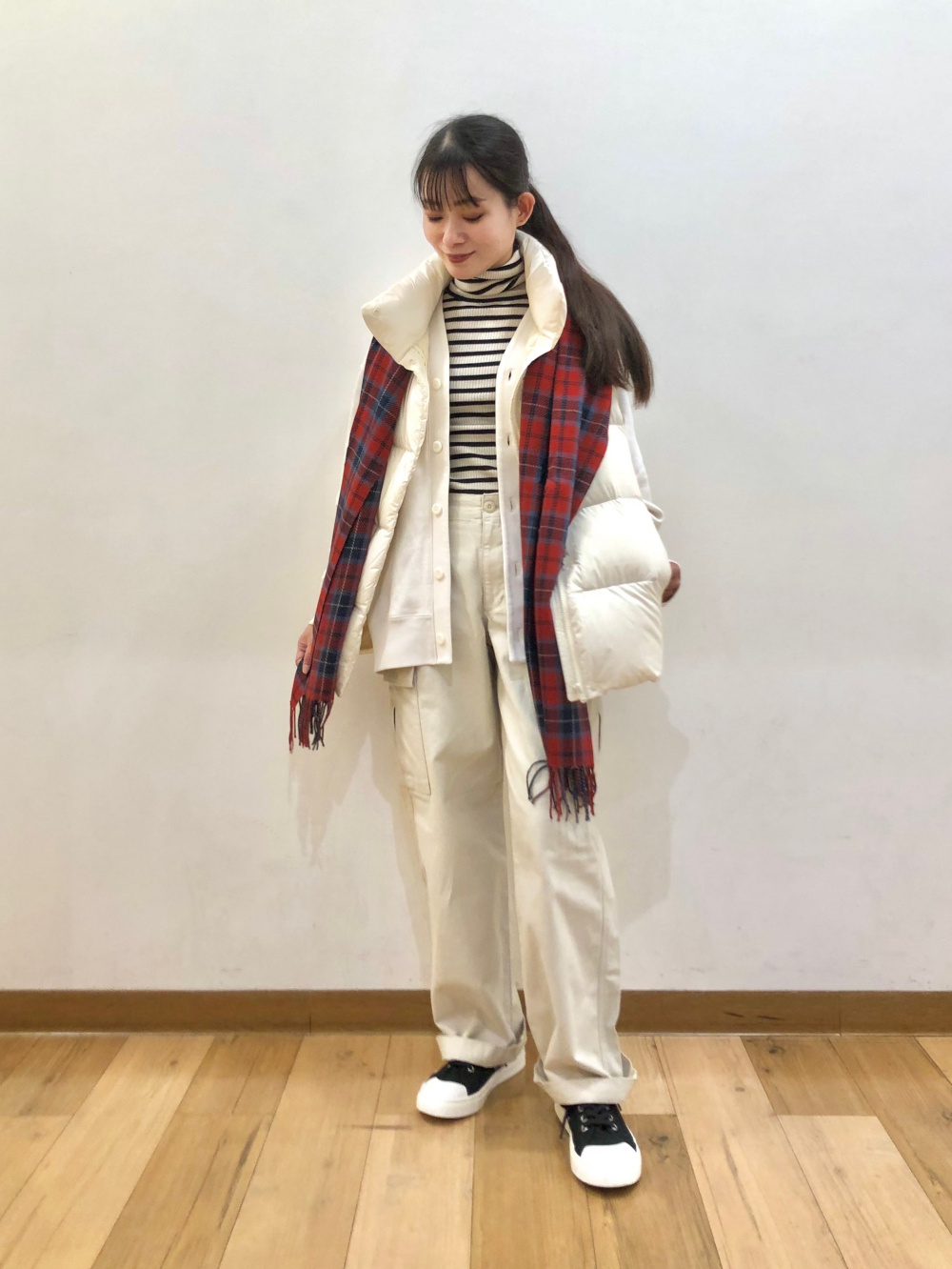 りんご様 C5432 ボーダー×ワイドパンツコーデ ボーダー×ワイドパンツコーデ（sold out） | FITTING LOG