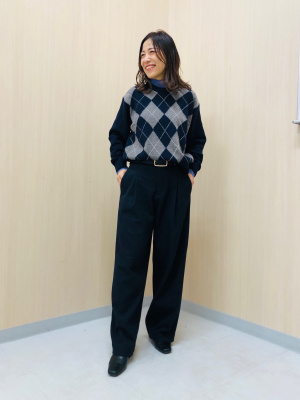 ユニクロ公式 | ブラッシュドジャージータックワイドパンツ（丈