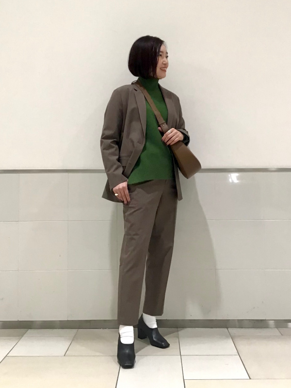 スマートアンクルパンツ（チェック・2WAYストレッチ・テーパード・標準