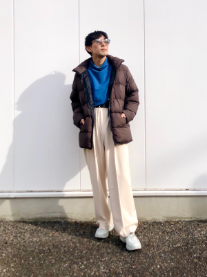 ユニクロ公式 | ソフトニットフリースモックネックT