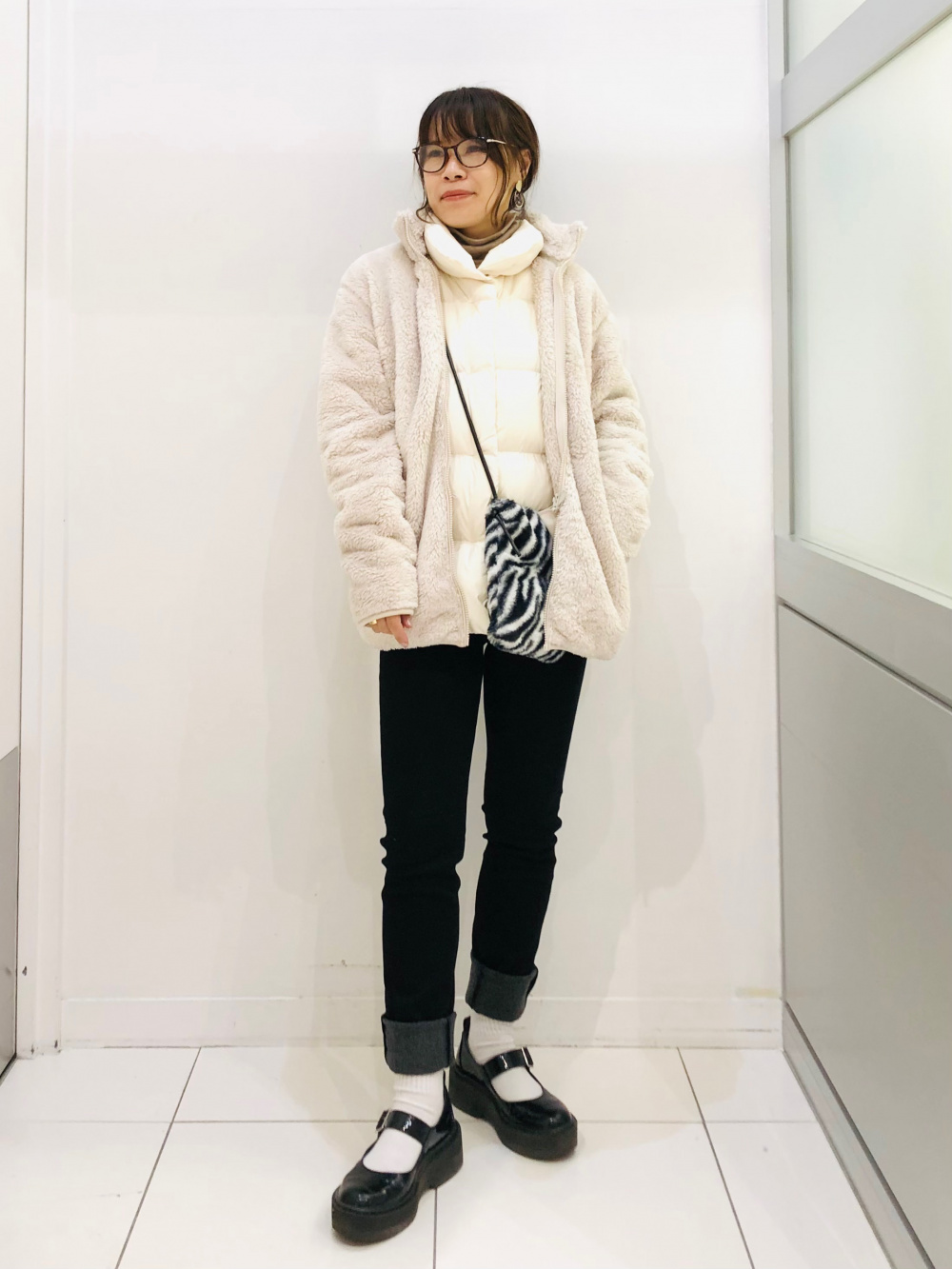 Heattech ブラック フルジップジャケット M