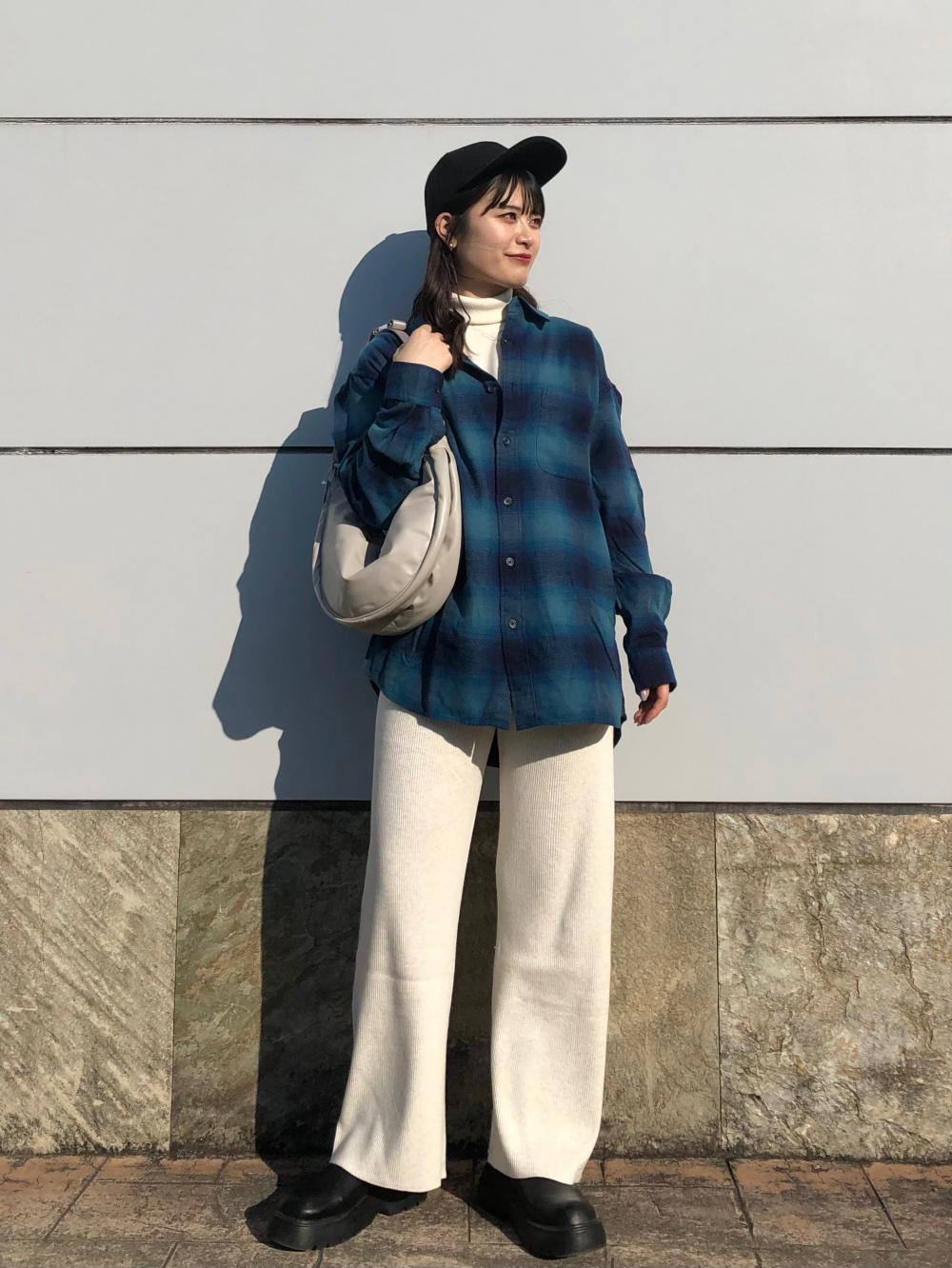 リブサマーニットパンツ