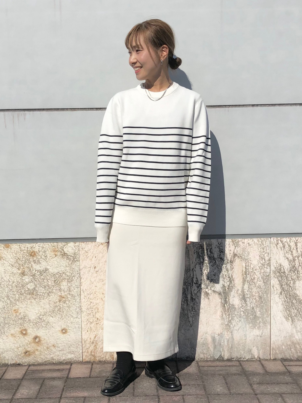 ドライスウェットナローマキシスカート（丈標準80～84cm）セットアップ