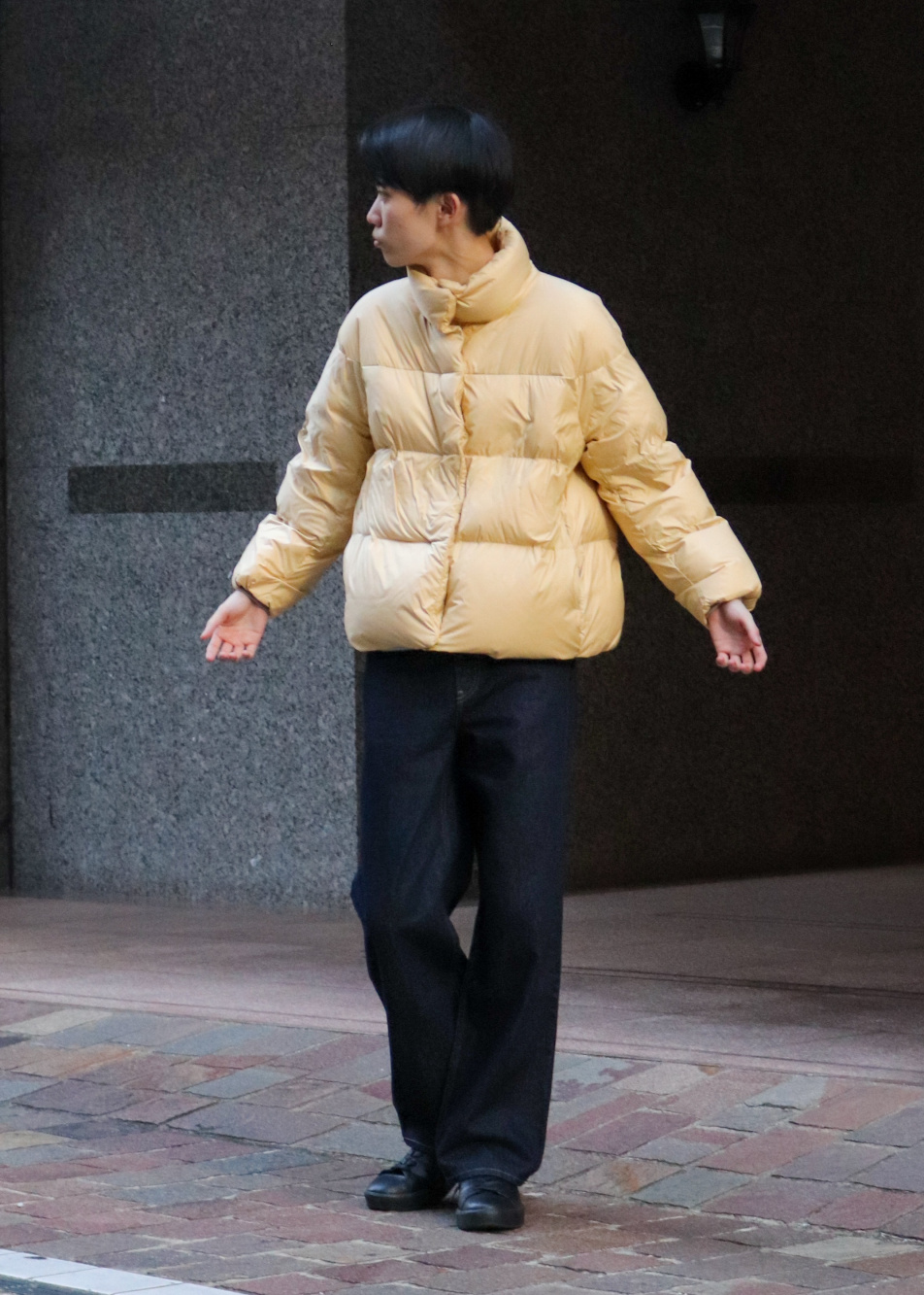 パウダーソフトダウンジャケット/NANODESIGN」の着用コーディネート