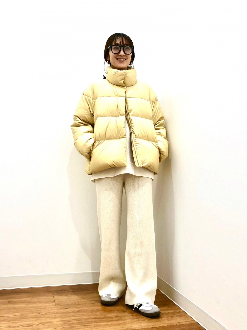 ユニクロ パウダーソフトダウンジャケット イエロー XL ユニクロ パウダーソフトダウンジャケット（NANODESIGN）イエロー XL