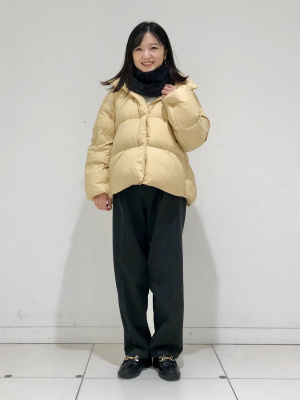 ユニクロ パウダーソフトダウンジャケット イエロー XL ユニクロパウダーソフトダウンジャケットXL イエロー