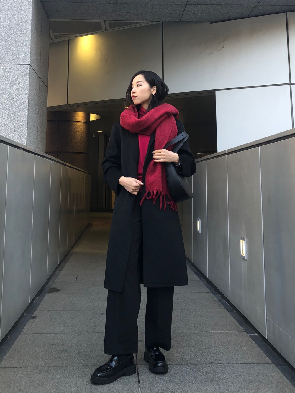 UNIQLO - ユニクロ 3Dカシミヤタートルネックセーター 黒Lの通販