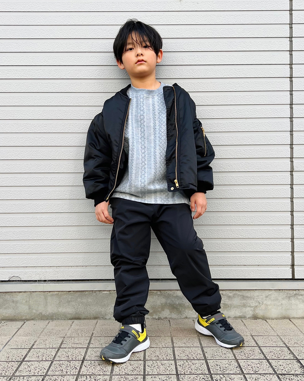 ストレッチウォームイージージョガーパンツ」の着用コーディネート