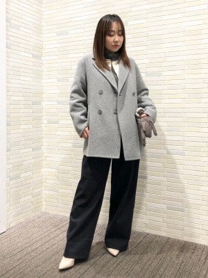 ユニクロ公式 | ダブルフェイスショートコート