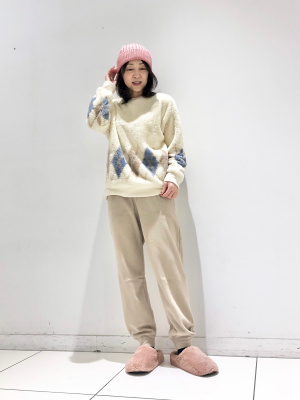 バラ売り可 ユニクロ WOMAN フリースセット　ヘェアアイル /J-2 ユニクロ公式 | ディズニー コレクション フリースセット（長袖）