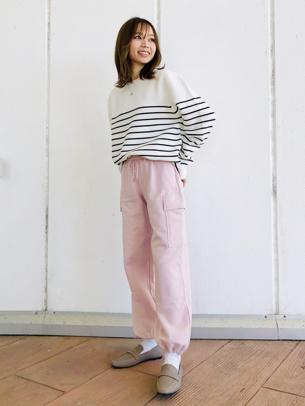 ユニクロ　UNIQLO スウェットカーゴパンツ　ピンク　L ユニクロ公式 | スウェットカーゴパンツ