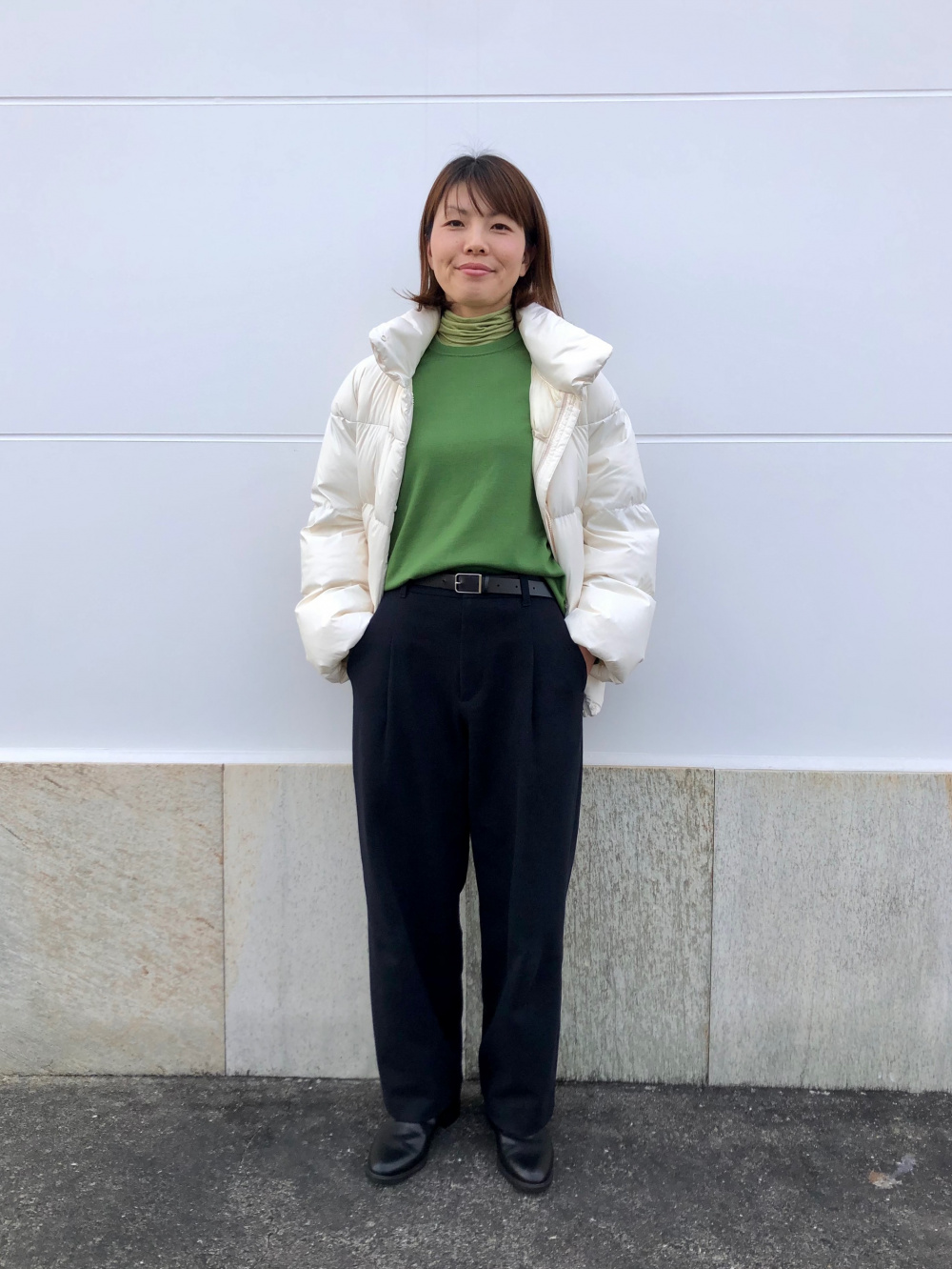 UNIQLO ユニクロ ブラッシュドジャージータックワイドパンツ