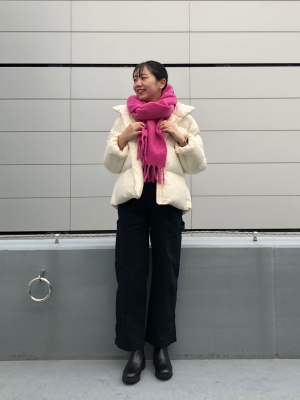 ‼️S♡‼️ユニクロ　UNIQLO スフレヤーンチャンキーストール白 スフレヤーンチャンキーストール｜ユニクロの通販｜&mall