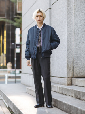 UNIQLO MA-1 ボンバージャケット　ブラック uniqlo +J】オーバーサイズブルゾン ボンバージャケット MA-1 黒