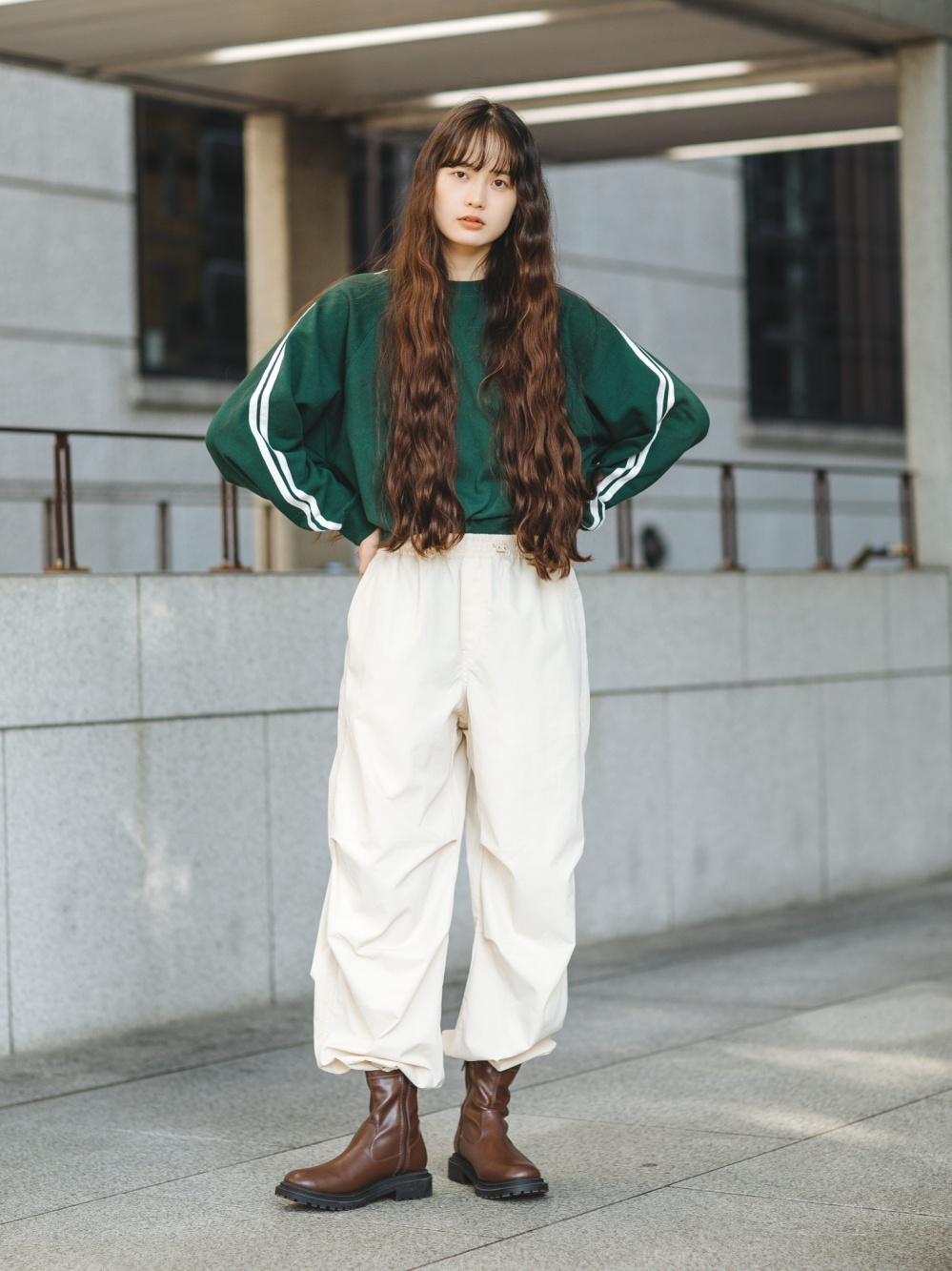 パラシュートパンツ/丈長め」の着用コーディネート| ユニクロ公式