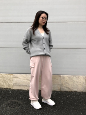 国内発送★VS PINK♥スウェット ワイドレッグカーゴパンツ ユニクロ公式 | スウェットカーゴパンツ
