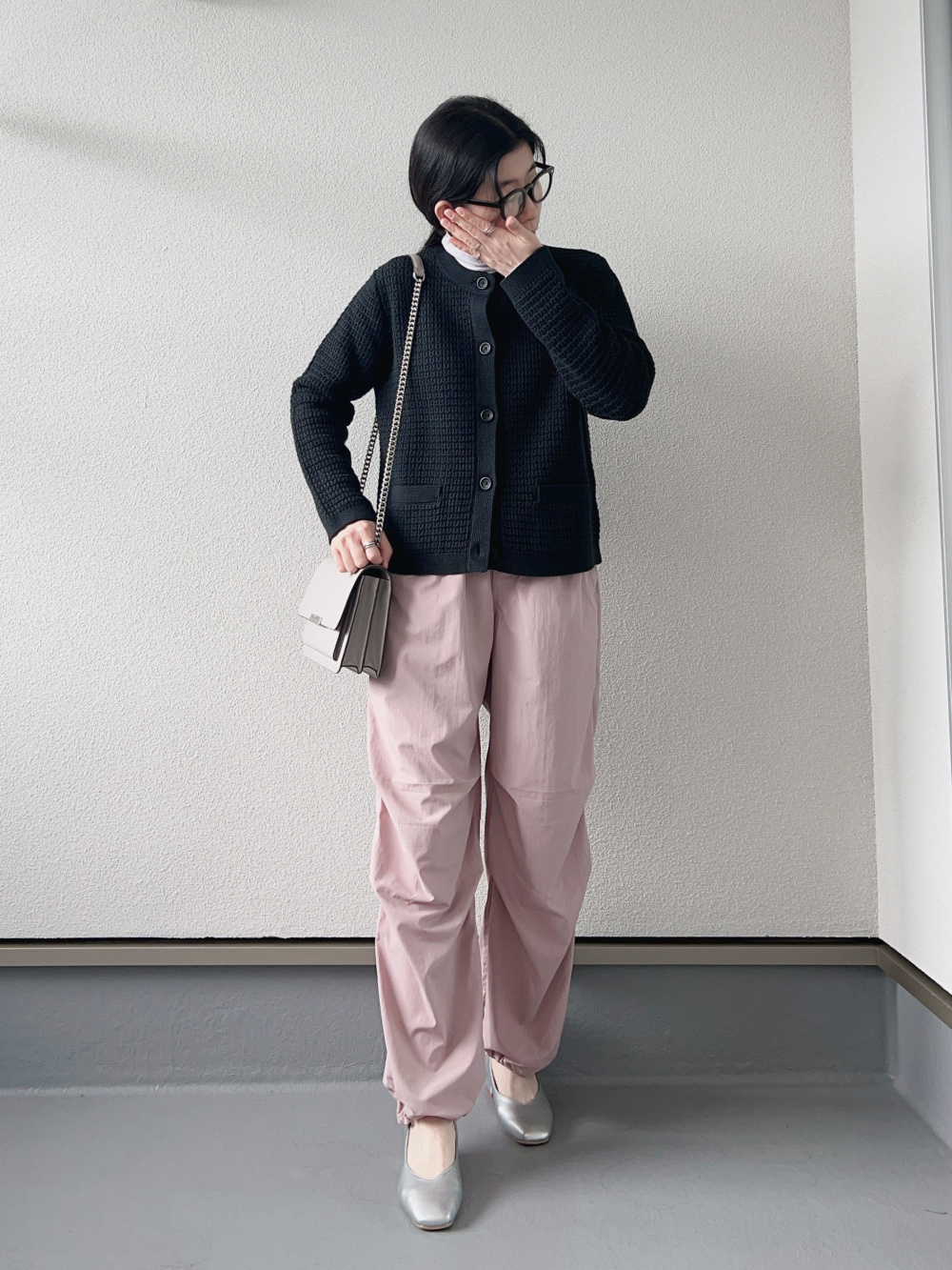 コットンロングシャツワンピース（長袖・標準丈・111.5～122.5cm