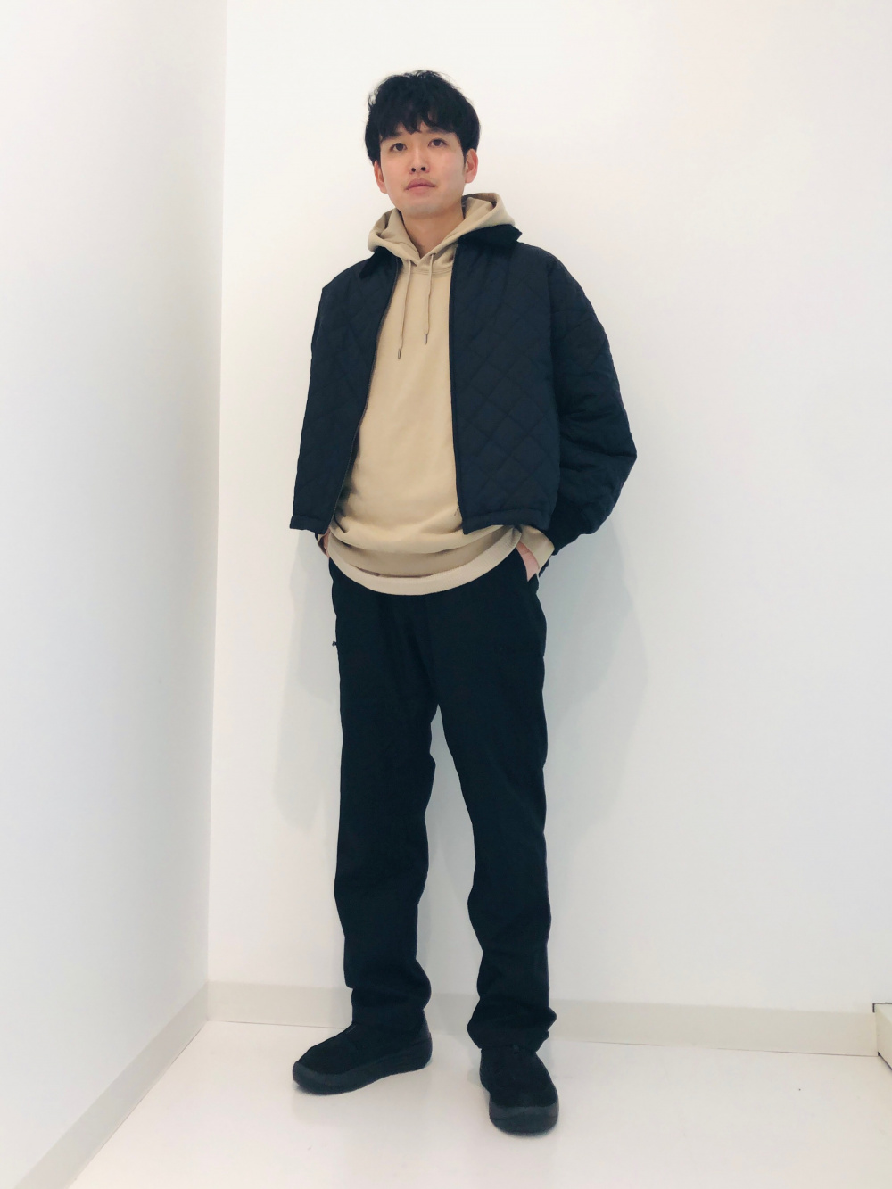 UNIQLO - ユニクロC パフテックブルゾン ベージュの通販 by