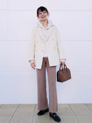 ユニクロ公式 | ダブルフェイスショートコート