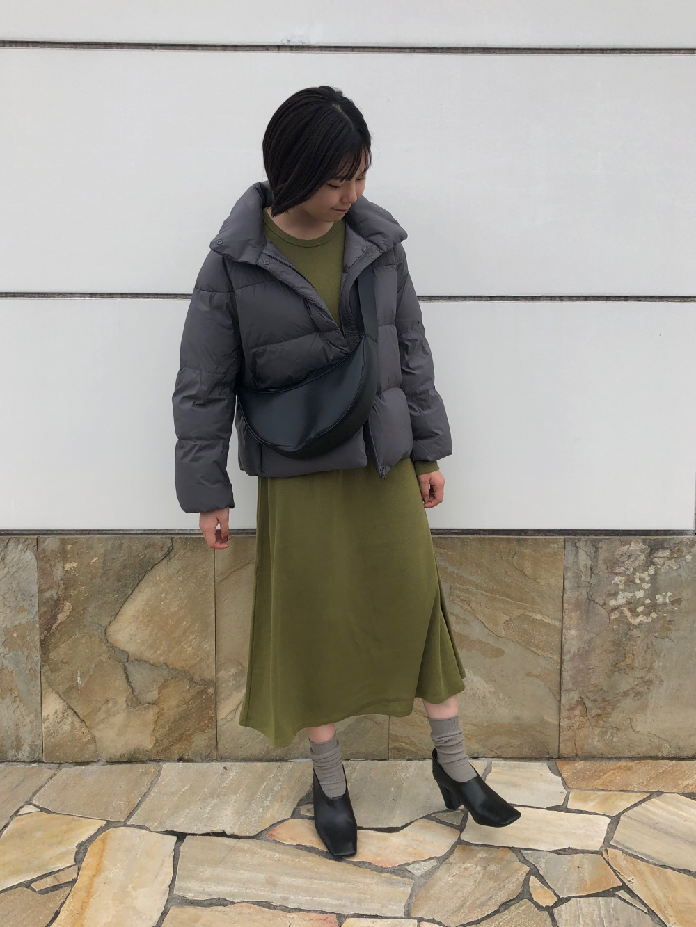 UNIQLOパウダーソフトダウンジャケット イエロー XLサイズ ユニクロ