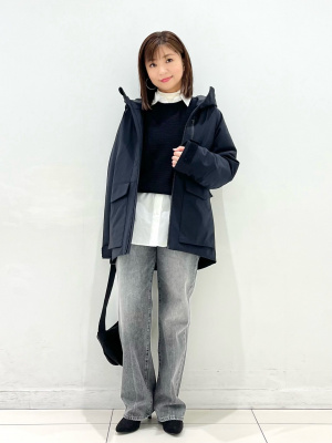 UNIQLO 2023年 ハイブリッドダウンパーカ(3Dカット) ブラック