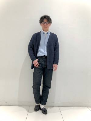 ［美品］セルビッチホワイトボーイズデニム　26 RE PRICE / 価格改定】赤耳（セルヴィッチ）ホワイトデニムロー