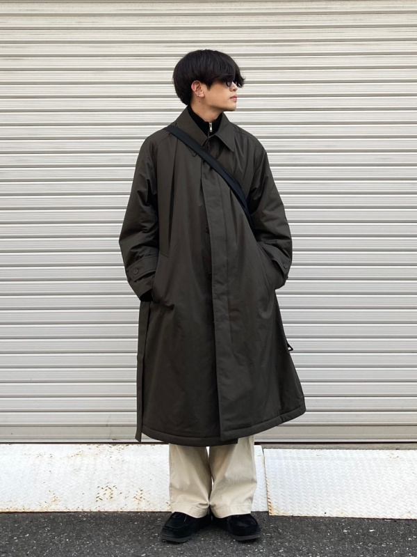【UNIQLO U】パデッドステンカラーコート S【OLIVE】
