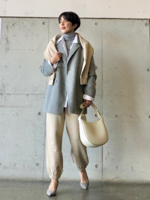 ユニクロ公式 | ダブルフェイスショートコート