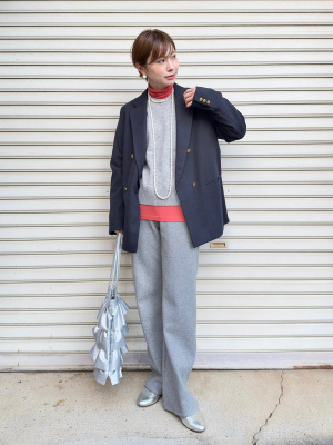 【美品】UNIQLO U ユニクロ ダブルブレストジャケット XXL ネイビー ユニクロ公式 | ジップアップショートブルゾンデニム