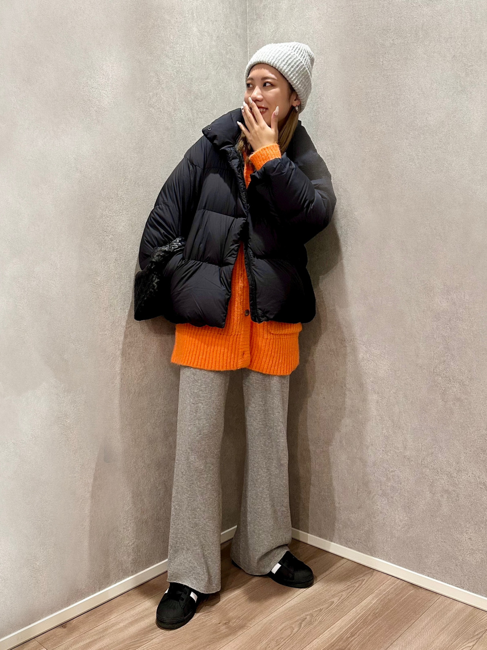 パウダーソフトダウンジャケット/NANODESIGN」の着用コーディネート