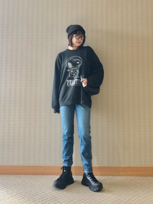 【大きいサイズ】BURBERRY LONDON デニム ストレート ストレッチ 45Rライ麦ストレッチデニムのNEW桃比女（濃）: WOMEN｜45R