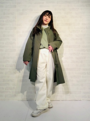 ユニクロ　UNIQLO モッズコート オリーブ　Mサイズ ユニクロ公式 | モッズコート