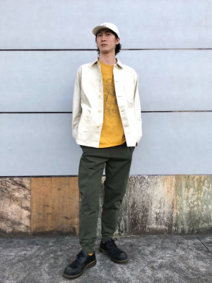 LGB スカルミッキー ロンＴ イエロー EIGHT-G(エイトジー) ルーニーテューンズコラボTシャツ 