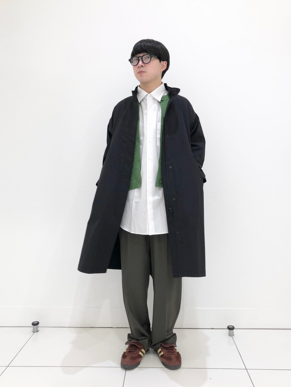 モッズコート、ニットショートジャケット」の着用コーディネート