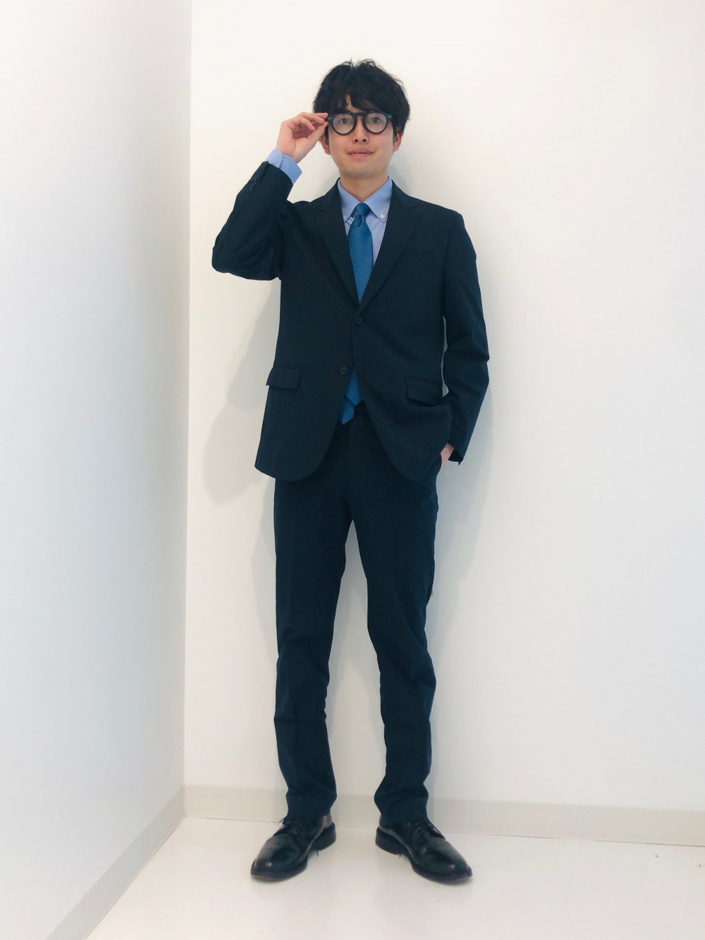 Ｌサイズ 感動ジャケット（ライト）感動パンツ（ライト）　セットアップ ネイビー ユニクロ公式 | 感動ジャケット/ライト
