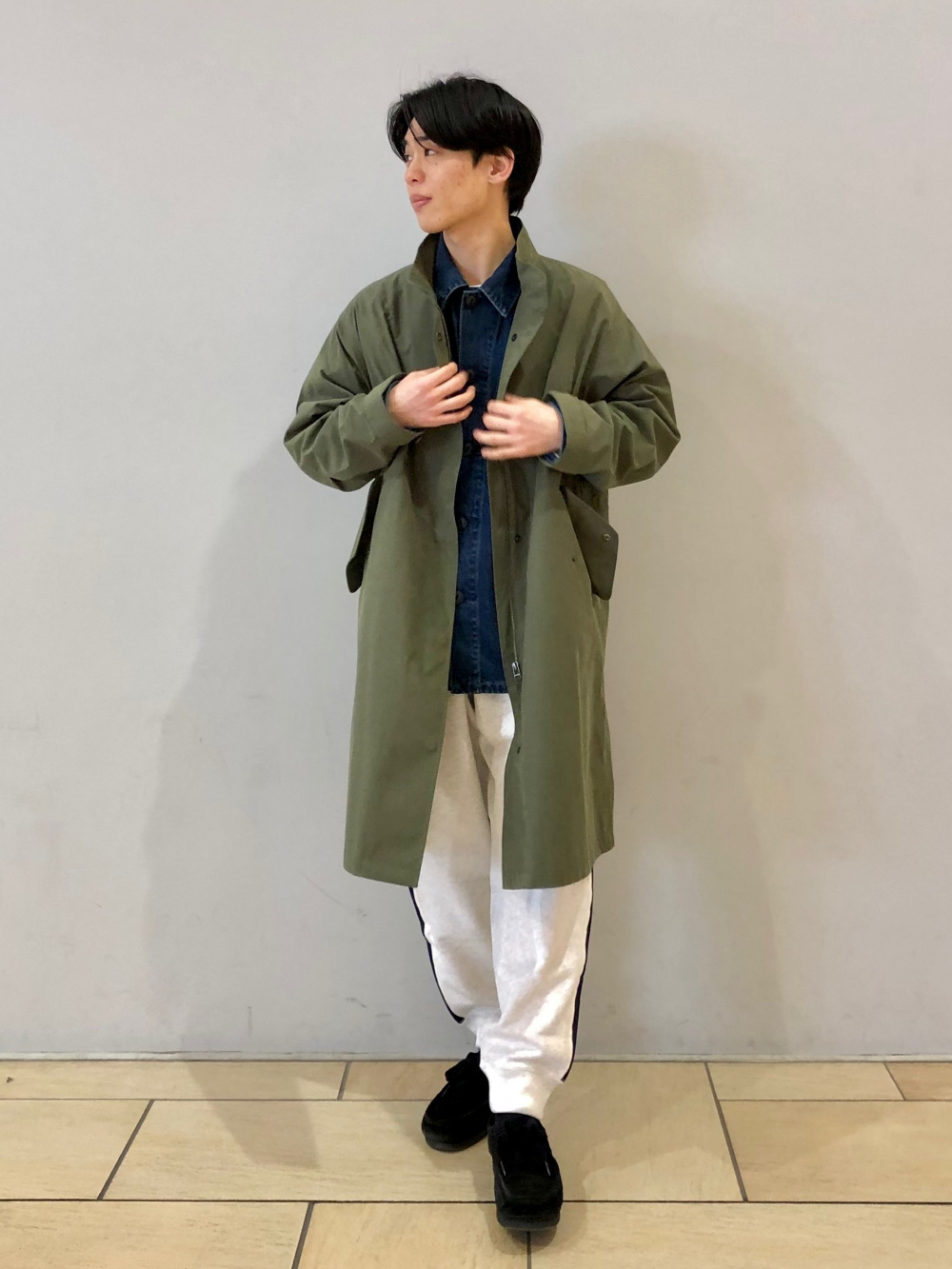 人気 ユニクロ モッズコート wear