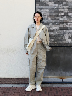 Beautiful people 新品 ワイド パラシュートカーゴパンツ 34 ワイドトラックパラシュートカーゴパンツ【セットアップ可能