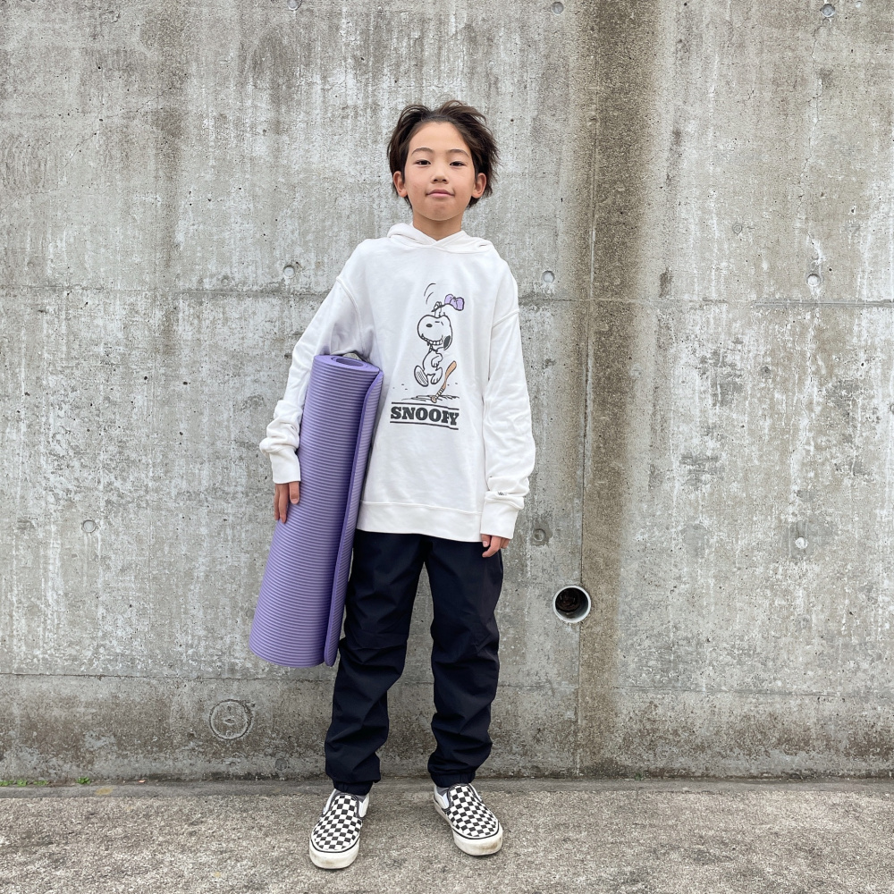 ストレッチウォームイージージョガーパンツ」の着用コーディネート