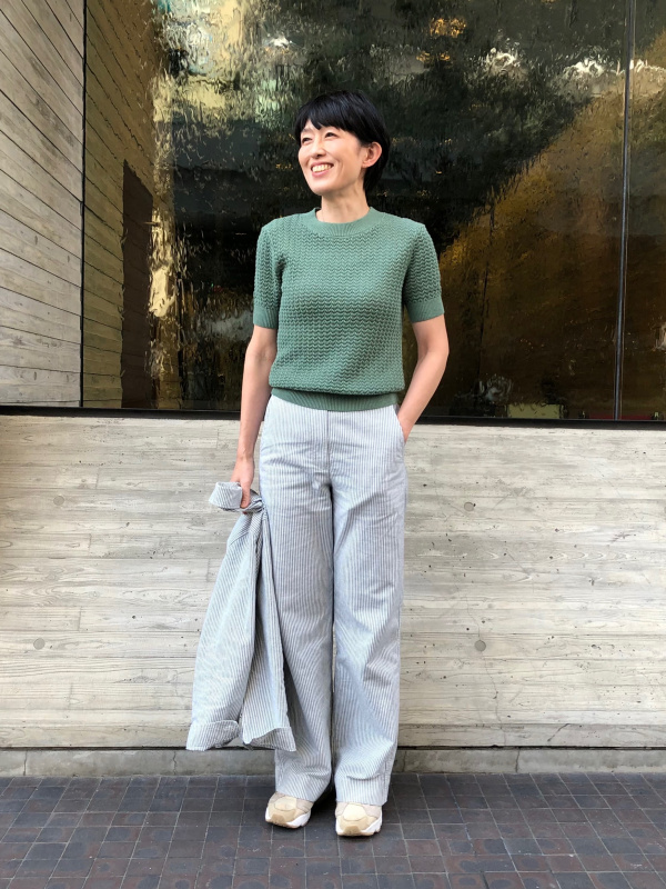 コントワーデコトニエ コットンブレンドストレートパンツ S 公式スタイリング | ユニクロ公式