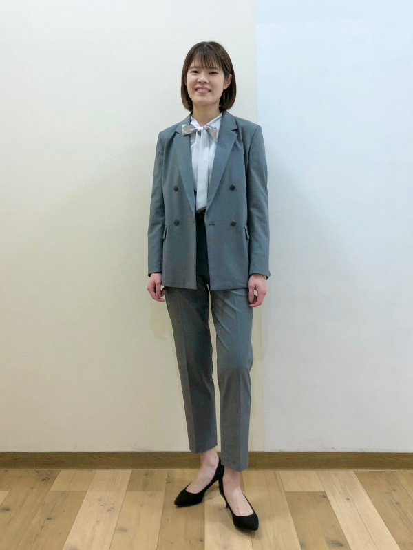 スマートアンクルパンツ2wayストレッチ」のレディースのコーディネート